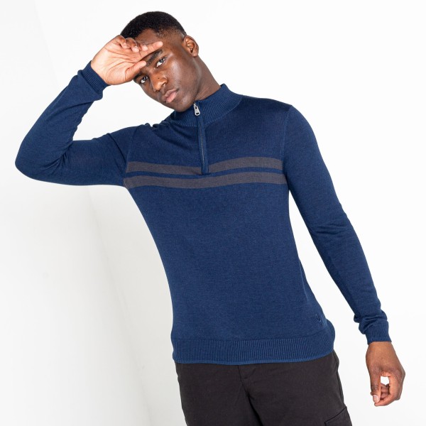 Dare 2B Unite Us Knitted Half Zip Sweatshirt 3XL Nightfall Nightfall Navy/Ebony 3XL