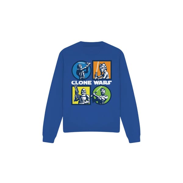 Star Wars Unisex Vuxen Clone Wars Grid Sweatshirt M Kungsblå Royal Blue M