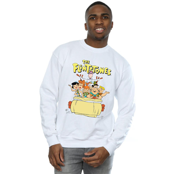 The Flintstones Herr The The Ride Sweatshirt 4XL Vit White 4XL