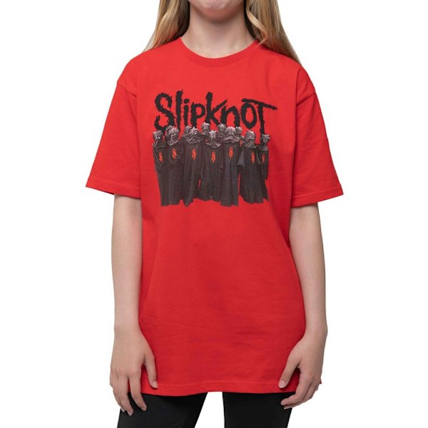 Slipknot Barn/Barn Infected Goat Ryggtryck T-shirt 9-10 år Red 9-10 Years