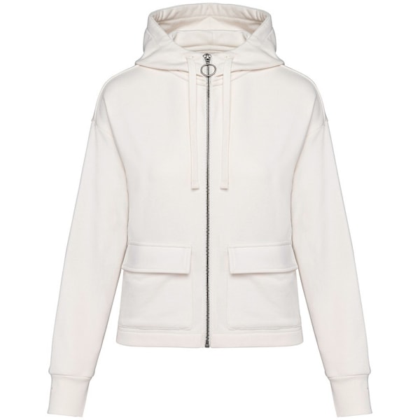 Native Spirit Dam/Damer Full Zip Hoodie 8 UK Elfenben Ivory 8 UK