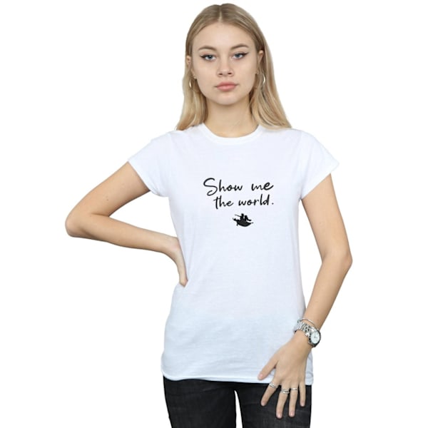 Disney Dam/Kvinnor Aladdin Show Me The World Bomull T-shirt M White M