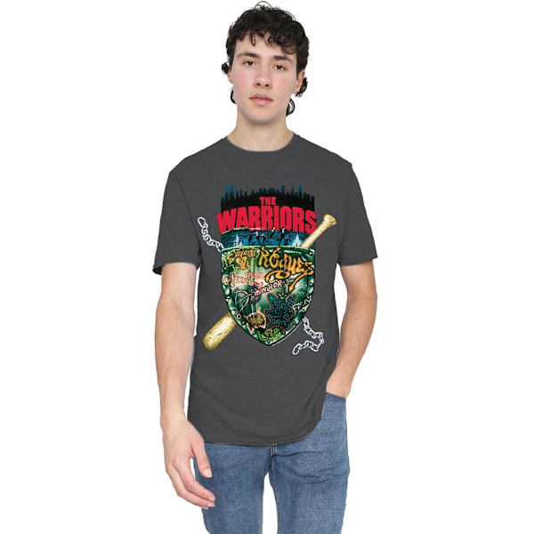 The Warriors Unisex Vuxen Sköld T-Shirt XL Kolgrå Charcoal XL