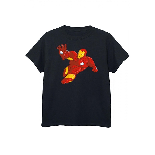 Iron Man Pojkar Karaktär T-shirt 7-8 År Svart/Röd Black/Red 7-8 Years