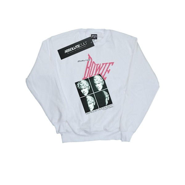 David Bowie Dam/Damer Allvarlig Moonlight Tour 83 Sweatshirt White L