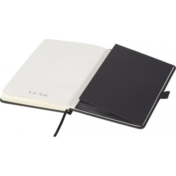 Luxe A5 Inbunden Anteckningsbok En Storlek Solid Svart Solid Black One Size