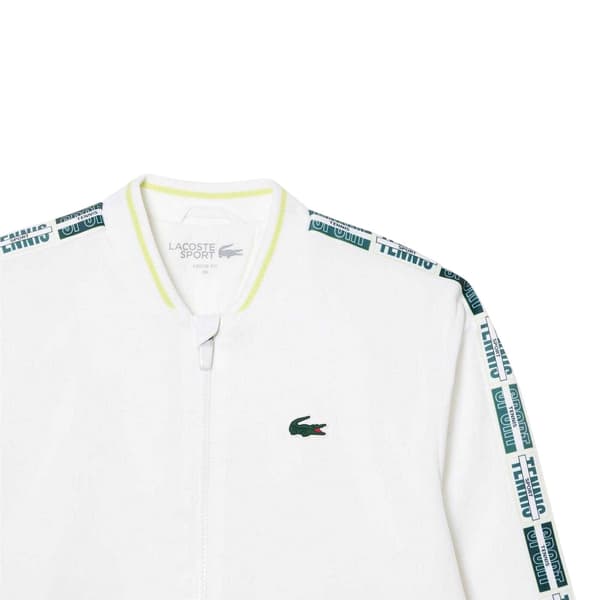 Lacoste Dam/Kvinnor Text Regular Topp 12 UK Vit White 12 UK