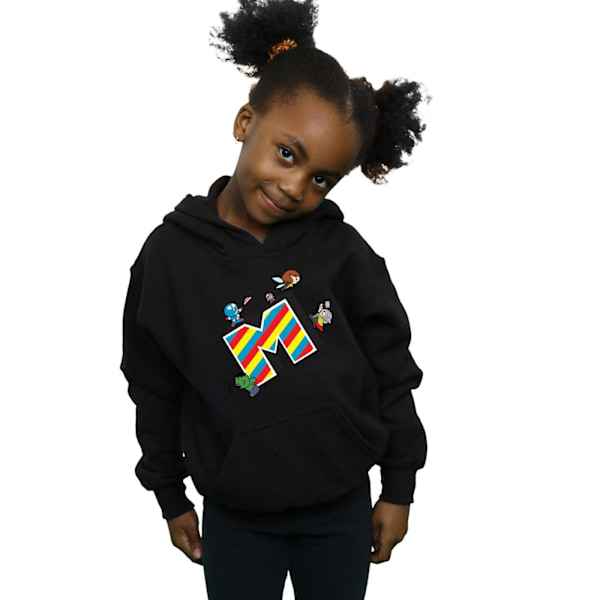 Marvel Girls Kawaii M Is For Marvel Hoodie 9-11 År Svart Black 9-11 Years