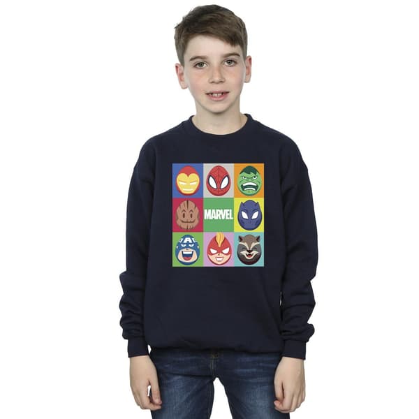 Marvel Pojkar Påskägg Tröja 7-8 År Marinblå Navy Blue 7-8 Years