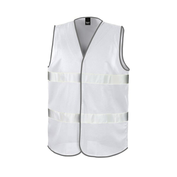 Result Core Vuxen Unisex Motorist Hi-Vis Säkerhetsväst 2XL Vit White 2XL