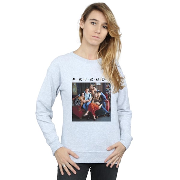 Friends Dam/Damer Gruppfoto Soffa Sweatshirt L Sports Grå Sports Grey L