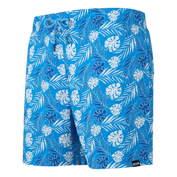 Regatta Loras Leaf Seersucker Badshorts för män L Elysium Blå Elysium Blue L