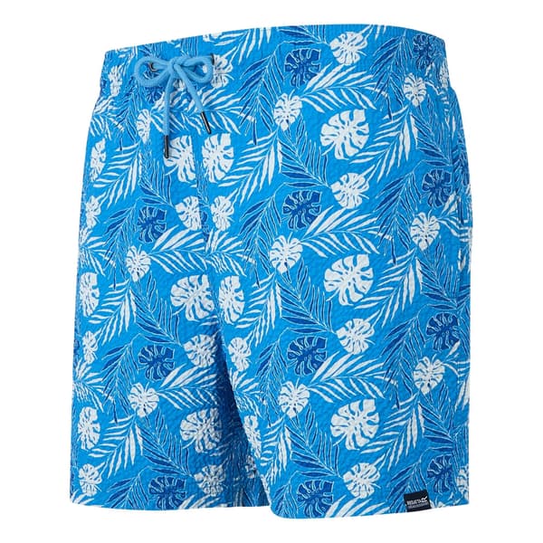 Regatta Loras Leaf Seersucker Badshorts för män S Elysium Blå Elysium Blue S