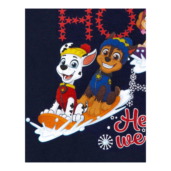 Paw Patrol barn/barn Ho Ho Ho T-shirt 3-4 år marin Navy 3-4 Years