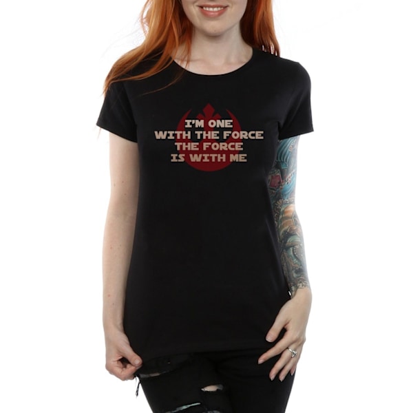 Star Wars Dam/Kvinnor Rogue One I´m One With The Force Röd Co Black M