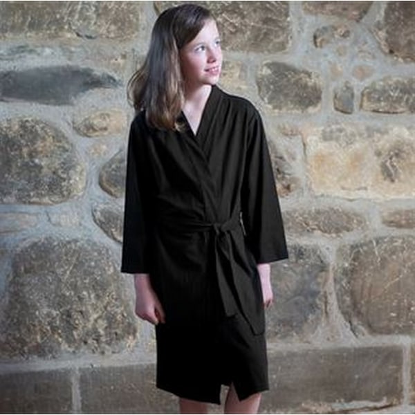 Handduk City Barn/Barn Kimono Stil Rock 5-6 År Svart Black 5-6 Years