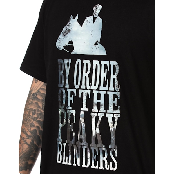 Peaky Blinders herr By Order lång pyjamas set S svart Black S