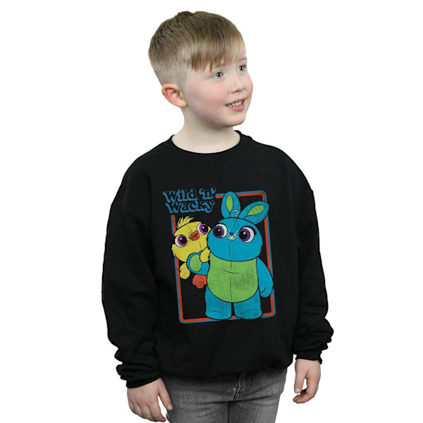 Disney Boys Toy Story 4 Anka Och Kanin Vild Och Galen Sweatshirt Black 5-6 Years