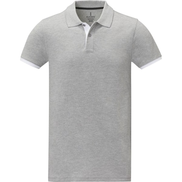 Elevate Herr Morgan Kortärmad Pikétröja S Heather Grey Heather Grey S