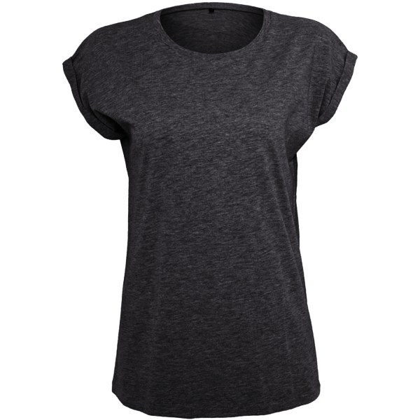 Bygg ditt varumärke T-shirt med förlängd axel för dam/dam 5XL Bl Black 5XL