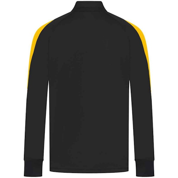 Finden & Hales Herr Kontrastpanel Stickad Träningsoverdel M Svart Black/Gold M