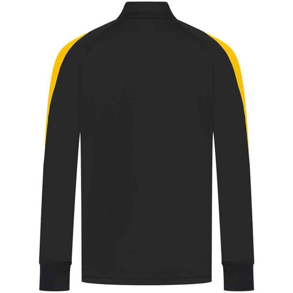 Finden & Hales Herr Kontrastpanel Stickad Träningsoverdel S Svart Black/Gold S