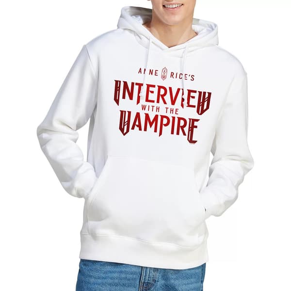 Interview With The Vampire Unisex Vuxen Röd Logotyp Hoodie L Vit White L