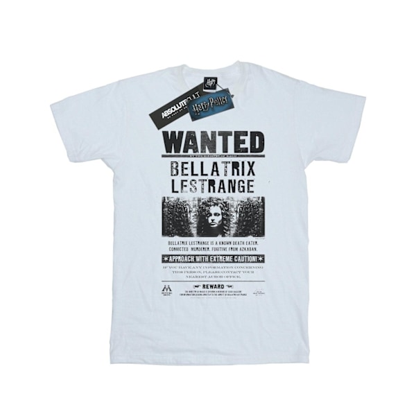 Harry Potter Flickor Bellatrix Lestrange Efterlyst Affisch Bomull T-shirt White 9-11 Years