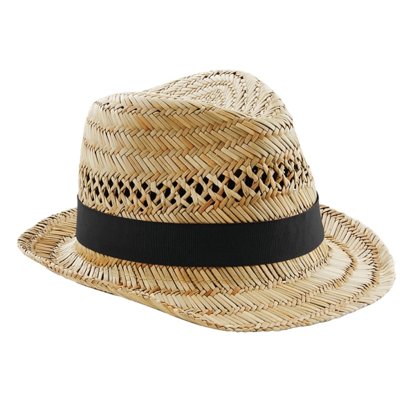 Beechfield Straw Summer Trilby S-M Natural Natural S-M
