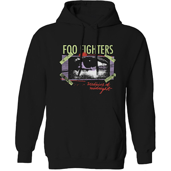 Foo Fighters Unisex Vuxen Medicine At Midnight Taped Hoodie S B Black S