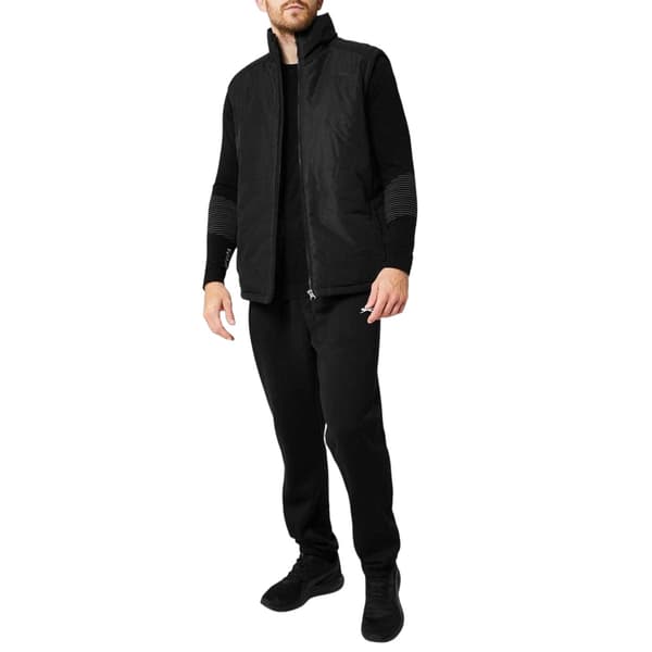 Slazenger Herr Logotyp Vadderad Gilet S Svart Black S
