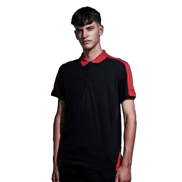 Regatta Contrast Coolweave Pique Poloskjorta 2XL Svart/Klassisk Röd Black/Classic Red 2XL