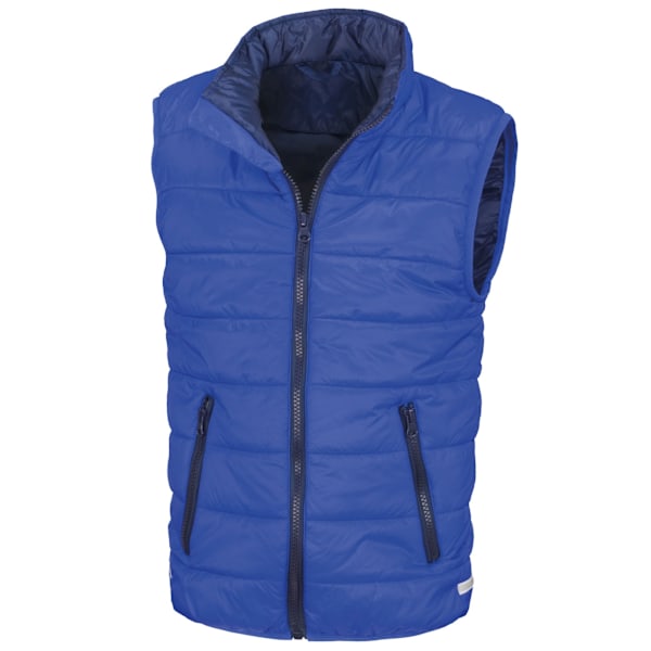 Result Core Barn/Barn Padded Body Warmer 11-12 År Royal Royal Blue/Navy 11-12 Years