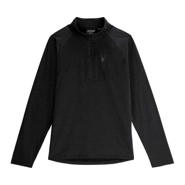 Spyder Herr Grid Fleece Top S Svart Black S