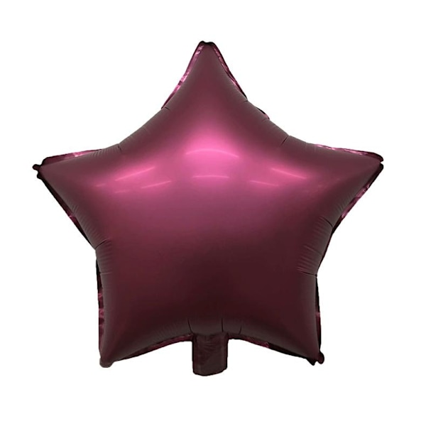 Realmax Star Folieballong (10-pack) One Size Vinröd Wine Red One Size
