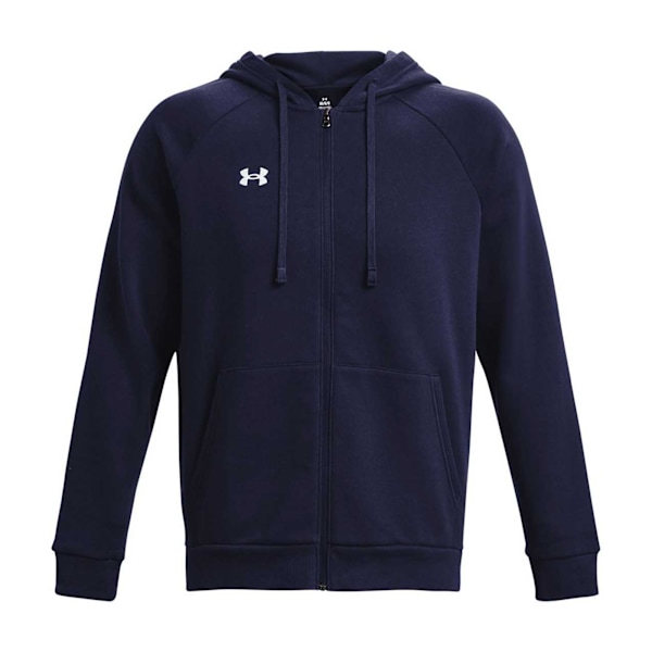 Under Armour Unisex Adult Rival Fleece Full Zip Hoodie M Midnattsblå Midnight Navy M