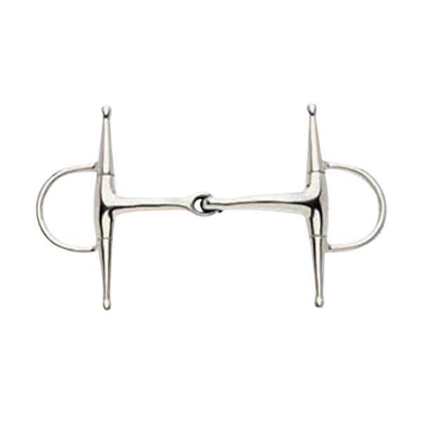 Lorina Enkelledat Full Cheek Snaffle 5in Silver Silver 5in