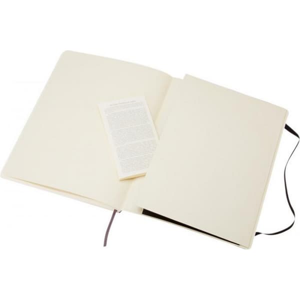 Moleskine Classic XL Mjuk pärm Olinjerad anteckningsbok En storlek Solid B Solid Black One Size