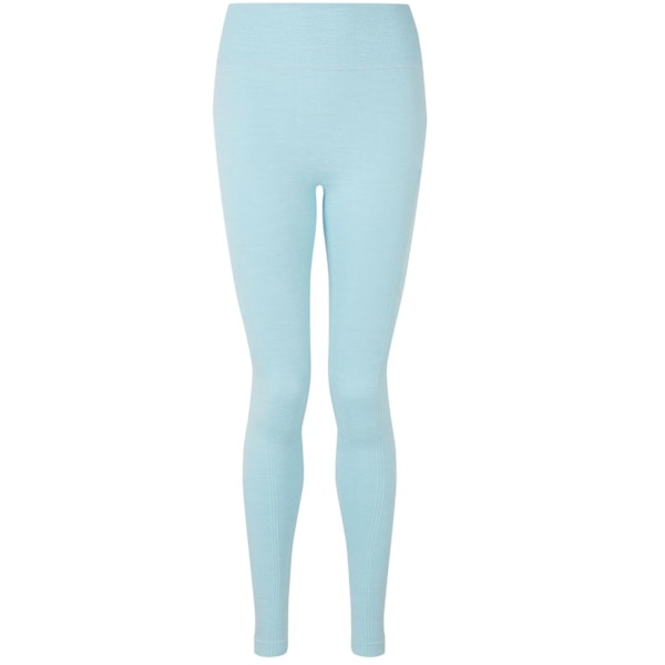 TriDri Dam/Kvinnor Melange Sculpted Seamless 3D Leggings XL S Sky Blue XL