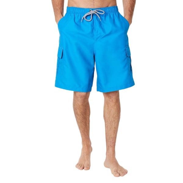 Maine Herr Quick Dry Cargo Pocket Badshorts M Ljusblå Light Blue M