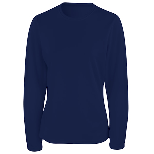 Spiro Dam/Kvinnors Sport Snabbtorkande Långärmad Funktionströja Navy M