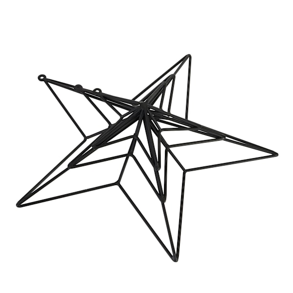 Hill Interiors Konvex Stjärnram Ornament 8cm x 25cm x 25cm M Matt Black 8cm x 25cm x 25cm
