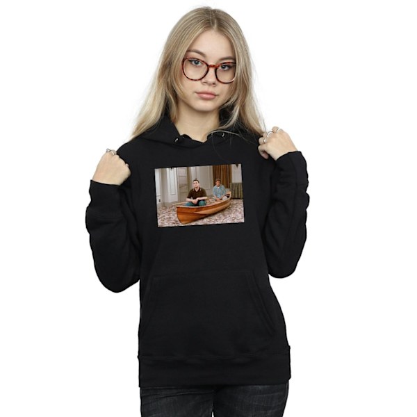 Friends Dam/Kvinnor Båt Foto Hoodie XL Svart Black XL