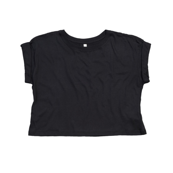 Mantis Ekologisk Cropped T-shirt för dam/dam S Svart Black S