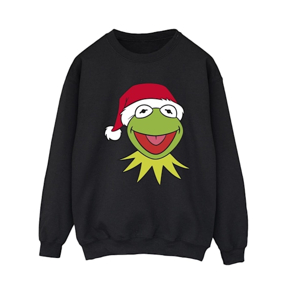 Disney Dam/Damer Muppets Kermit Jul Huvud Sweatshirt X Black XXL