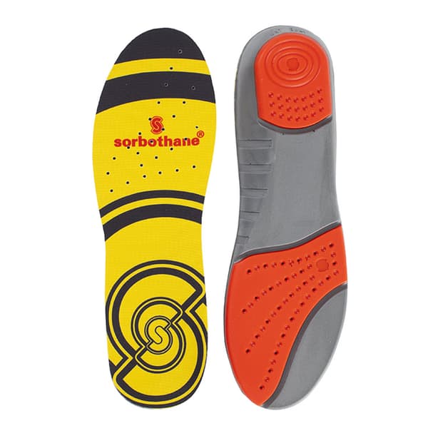 Sorbothane Double Strike Inläggssulor 8 UK Grå/Röd Grey/Red 8 UK