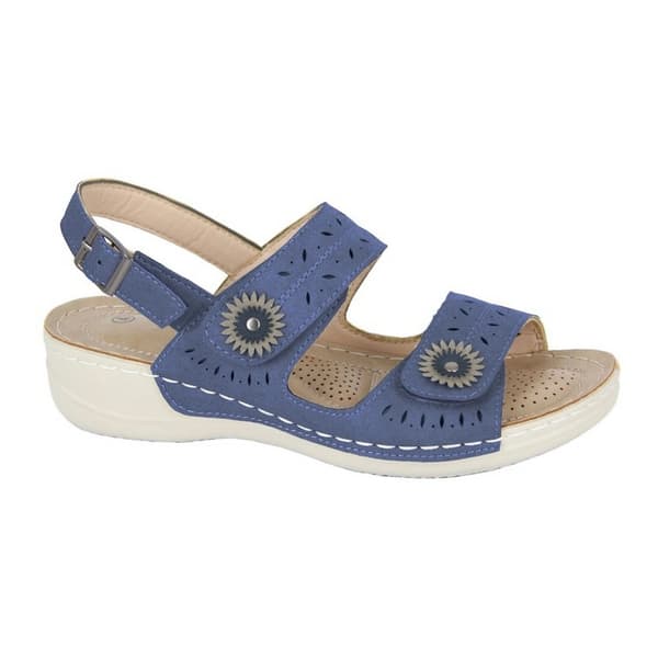 Boulevard Damsandaler med sammanflätad rem 5 UK Blå Blue 5 UK