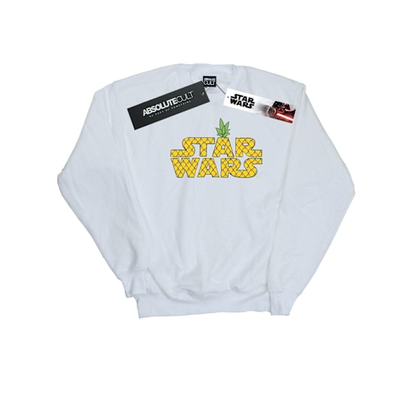 Star Wars Mens Pineapple Logo Sweatshirt XL Vit White XL