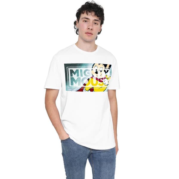 Mighty Mouse Herr Mighty Rectangle T-shirt L Vit White L