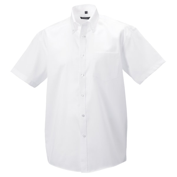 Russell Collection Herr Kortärmad Ultimate Non-Iron Shirt 18 White 18.5inch